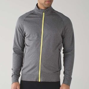 lululemon athletica Gray Jacket with Yellow Accents